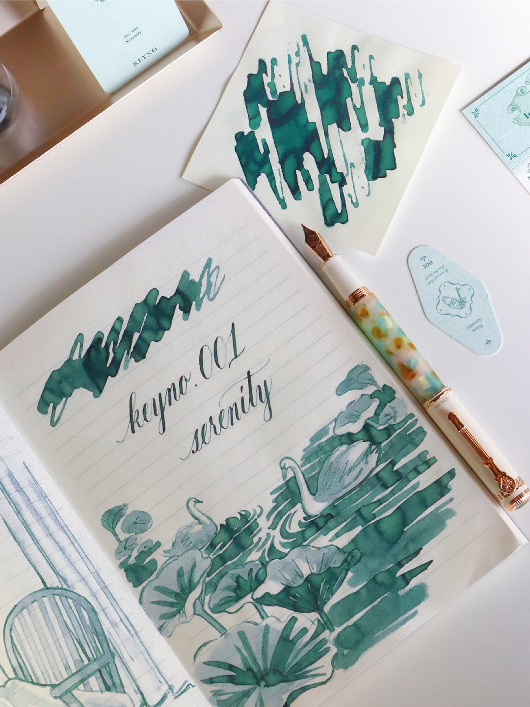 Keyno Stay.tionery Fountain Pen | No. 001 Serenity