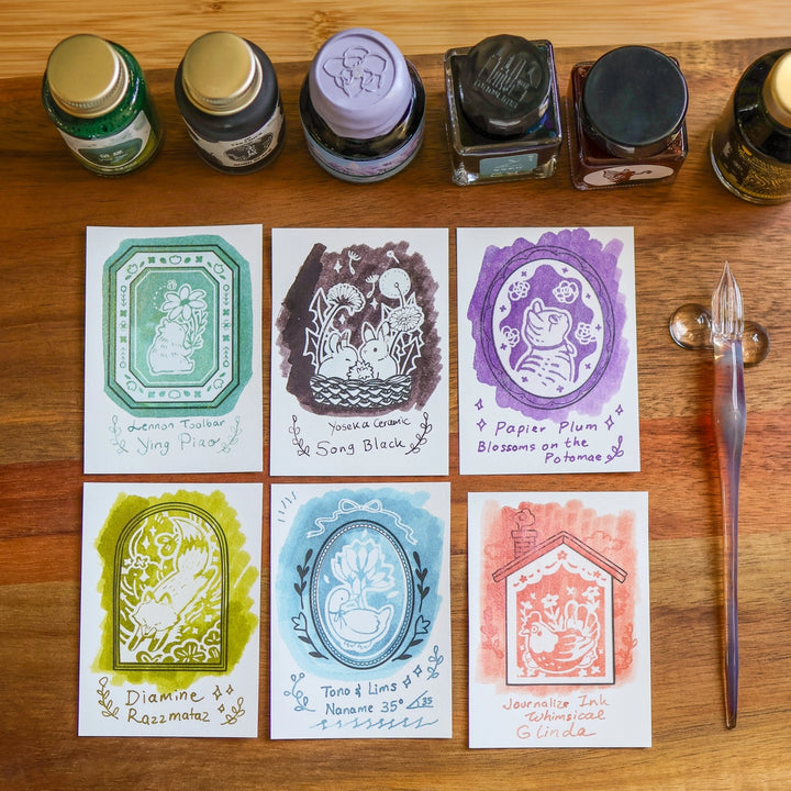 Flower Tales Ink Color Swatch Card | Set of 12