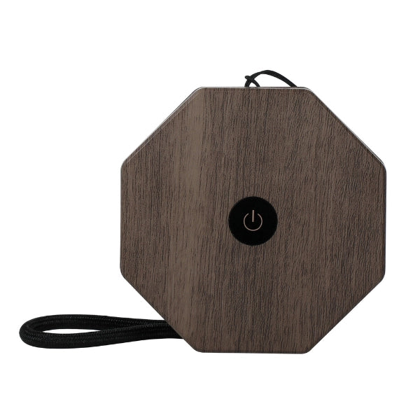 Mini Twist Hexagon Lamp | Walnut Drift
