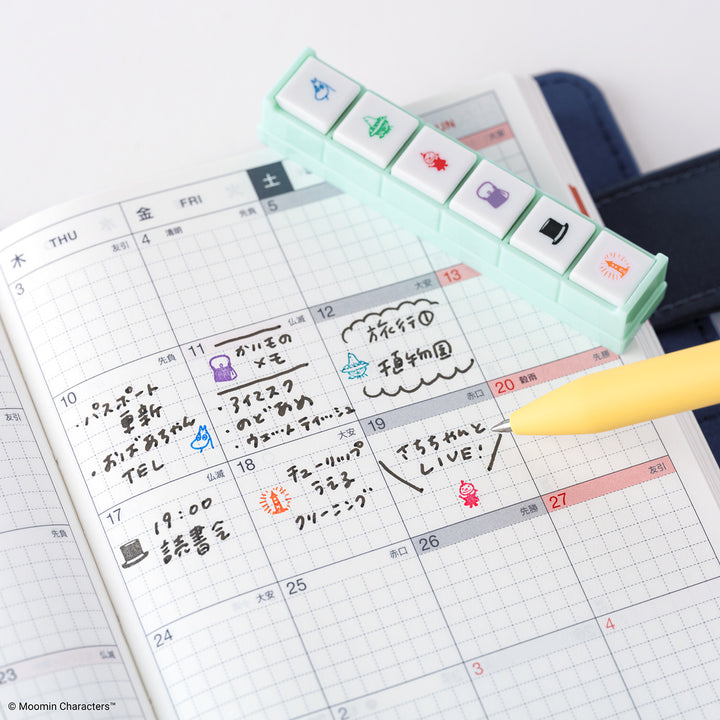 Kodomo no Kao x Hobonichi: Moomin Pochitto6 Push-Button Stamp