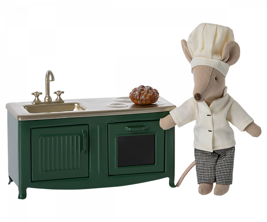 Miniature Kitchen for Mouse | Dark Green