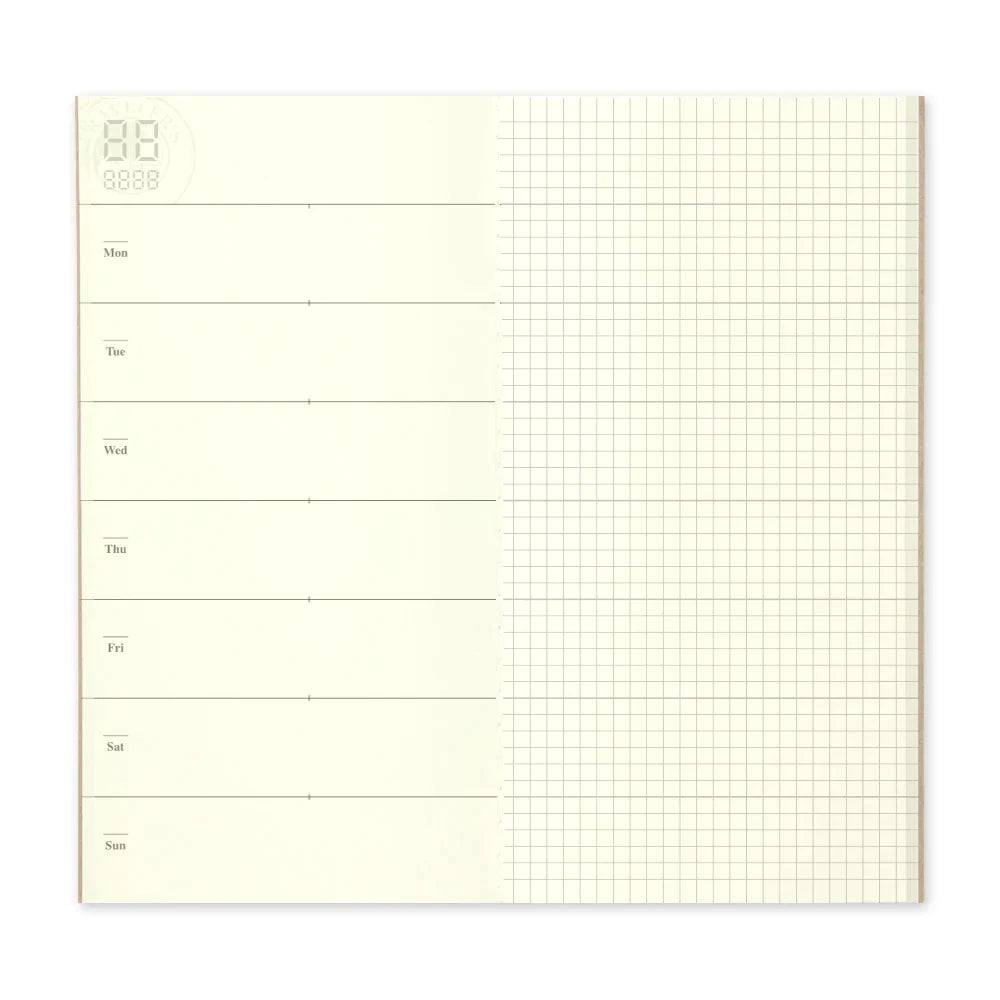 TRAVELER'S notebook 019 Free Diary Weekly + Memo Planner | Regular Size