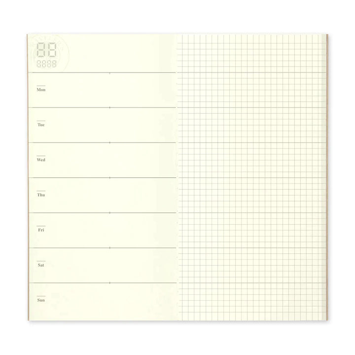 TRAVELER'S notebook 019 Free Diary Weekly + Memo Planner | Regular Size