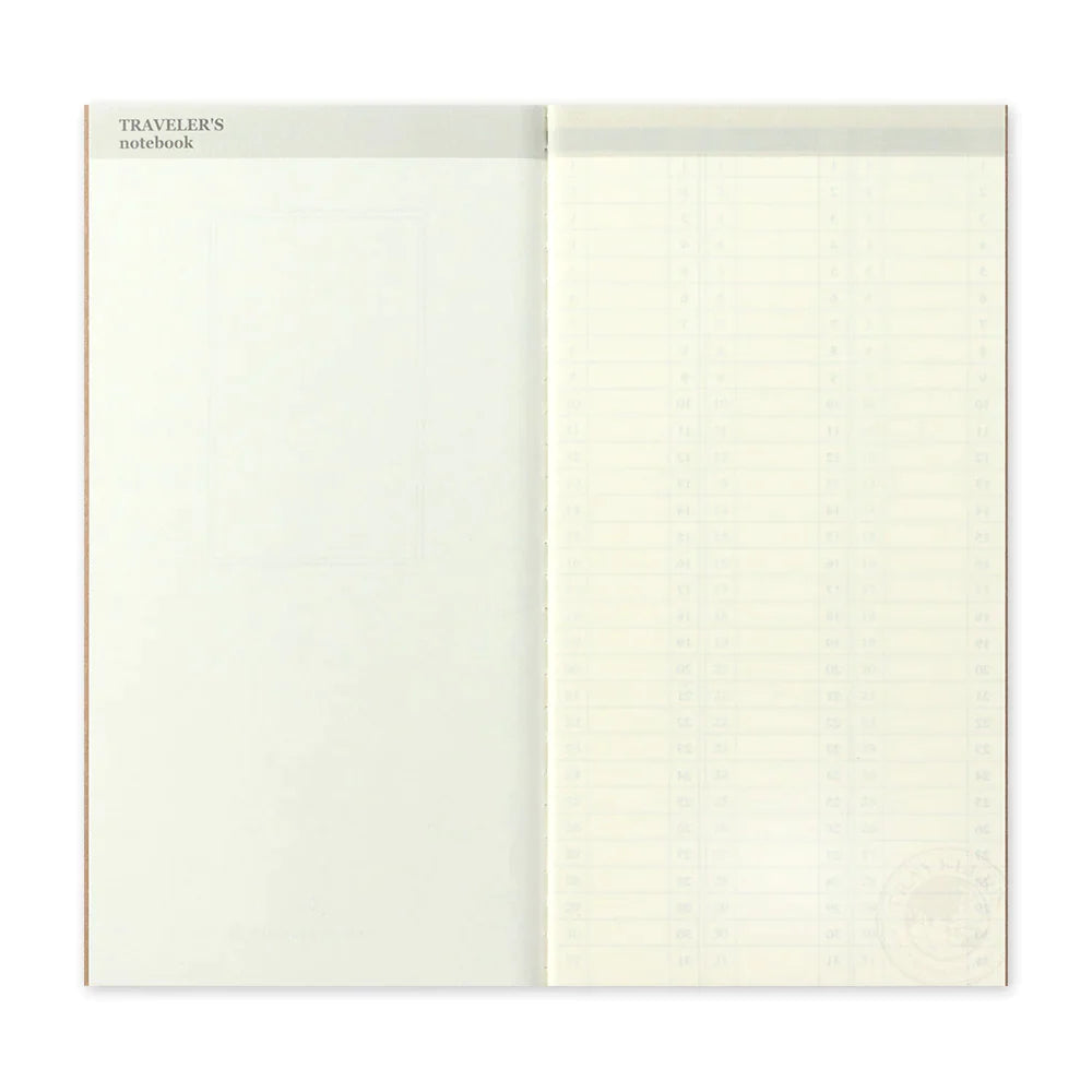 TRAVELER'S notebook 018 Free Diary Weekly Vertical Planner | Regular Size