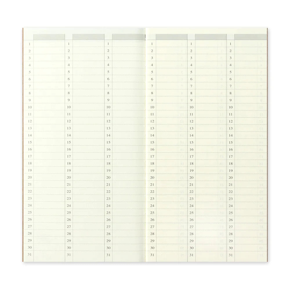 TRAVELER'S notebook 018 Free Diary Weekly Vertical Planner | Regular Size