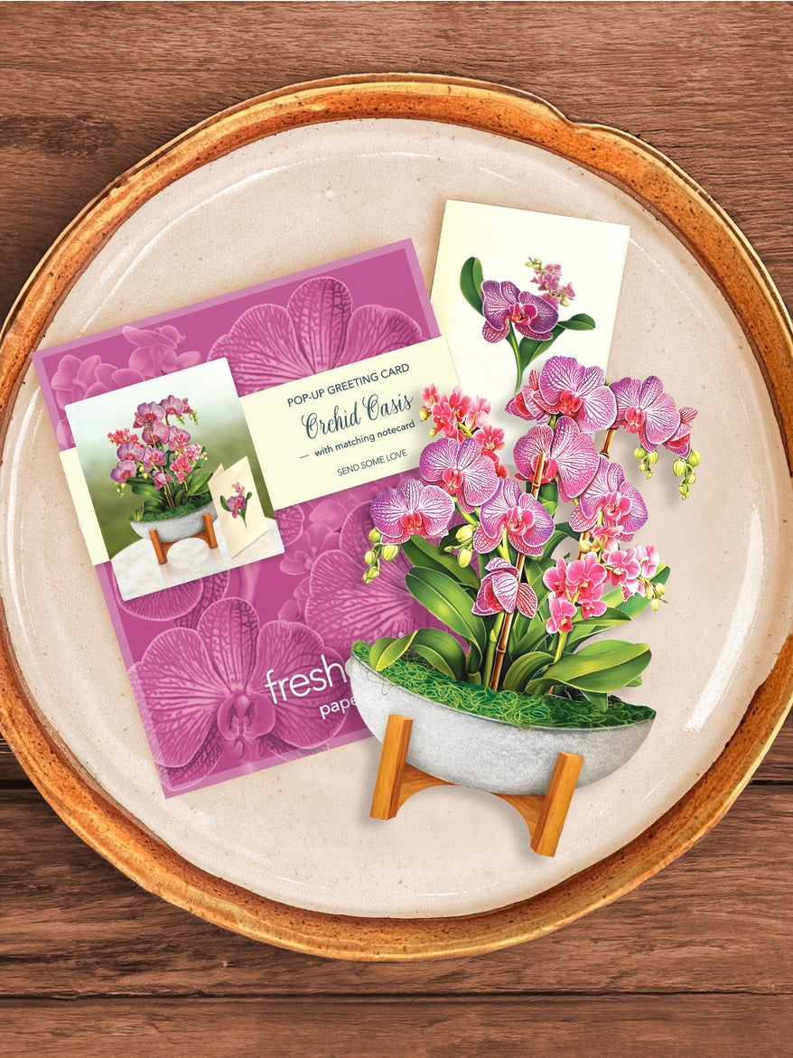 Orchid Oasis Mini Pop-Up Card