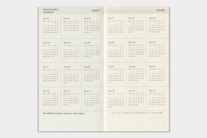 2027 Traveler's Weekly and Memo Planner | Regular Size