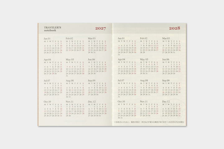 2027 Traveler's Monthly Planner | Passport Size