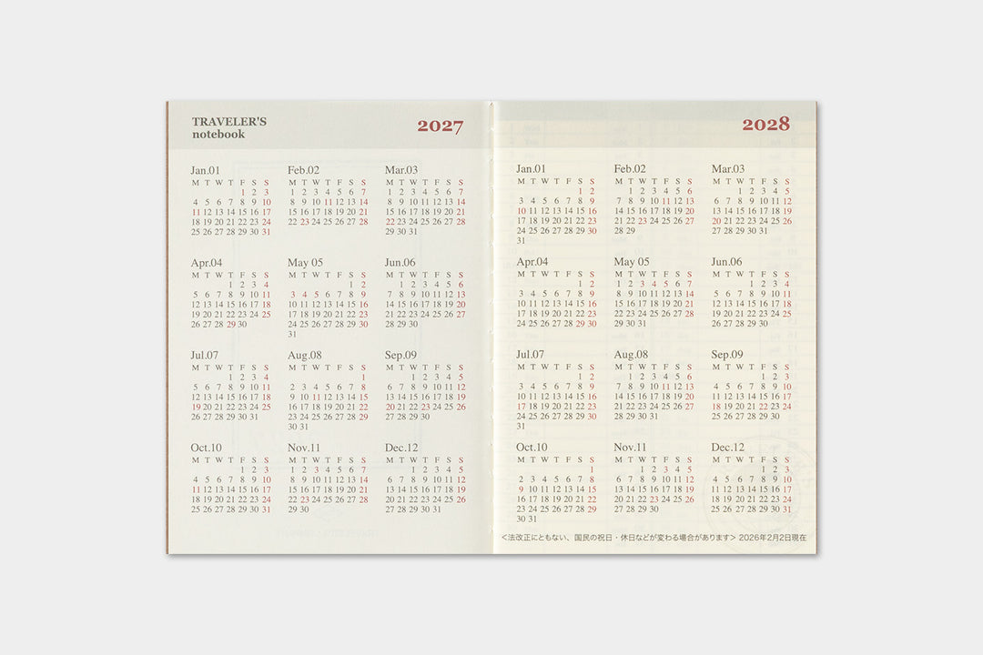 2027 Traveler's Weekly Planner | Passport Size