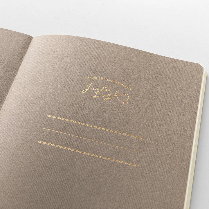Floral Yuru Log Dot Grid Notebook