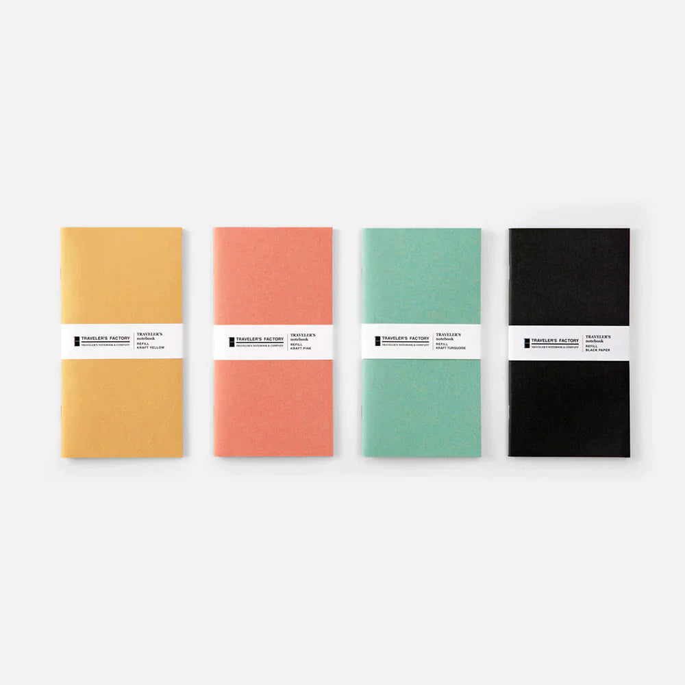 TRAVELER'S FACTORY Original Refill Kraft Black | Regular Size