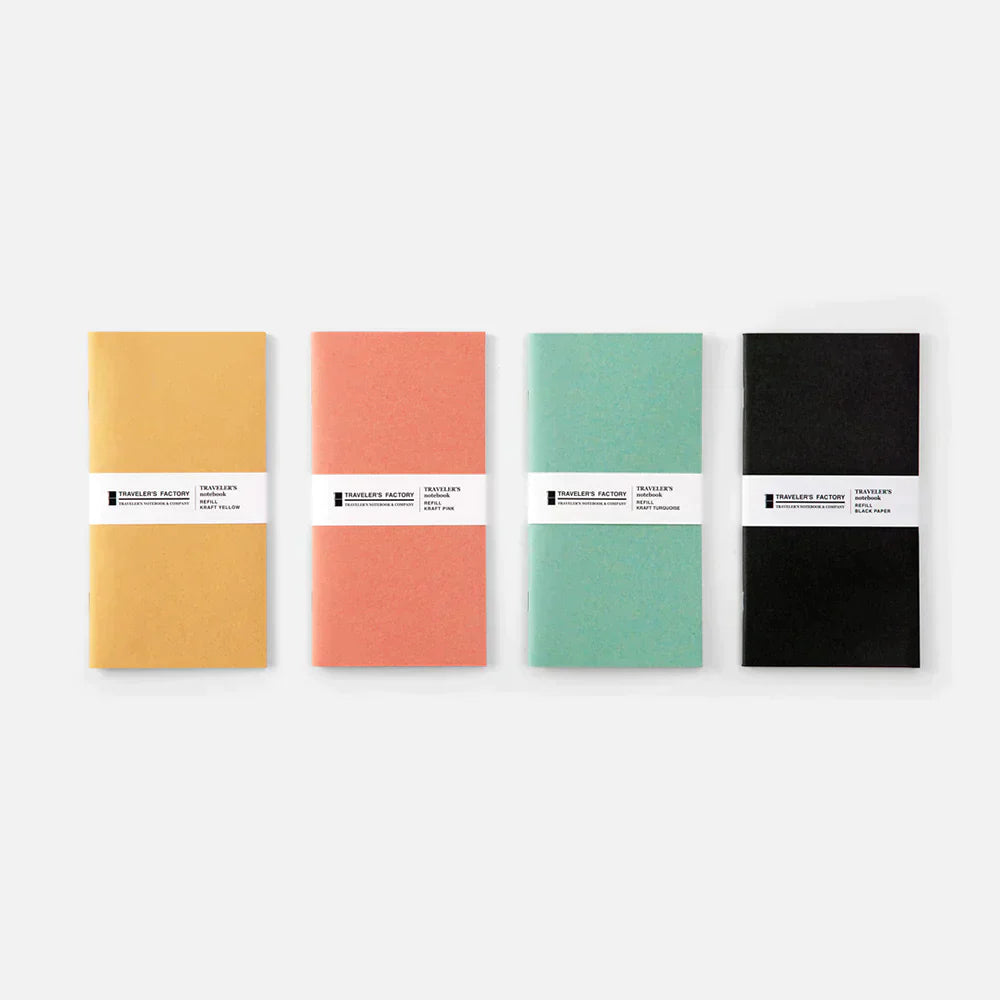 TRAVELER'S FACTORY Original Refill Kraft Turquoise | Regular Size