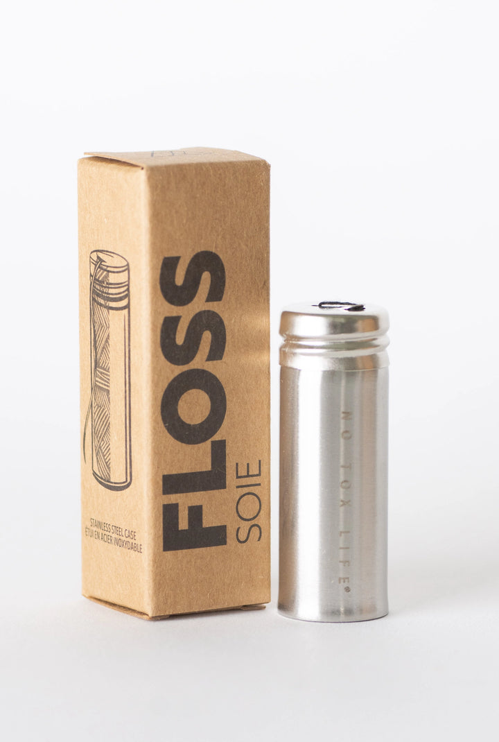 Charcoal Floss with Steel Holder