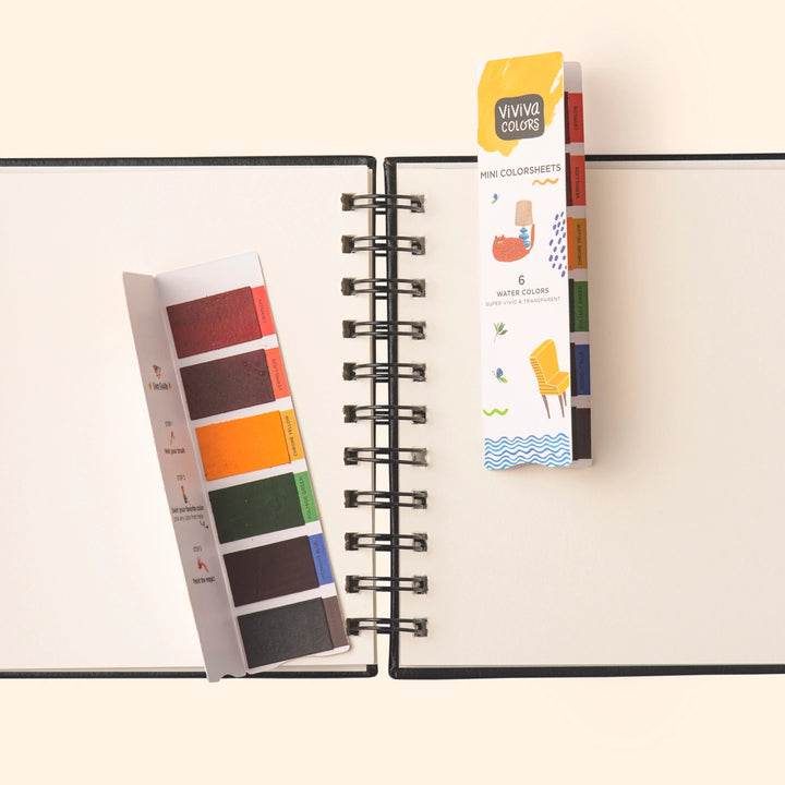 Viviva Mini Colorsheet | 6 Watercolors