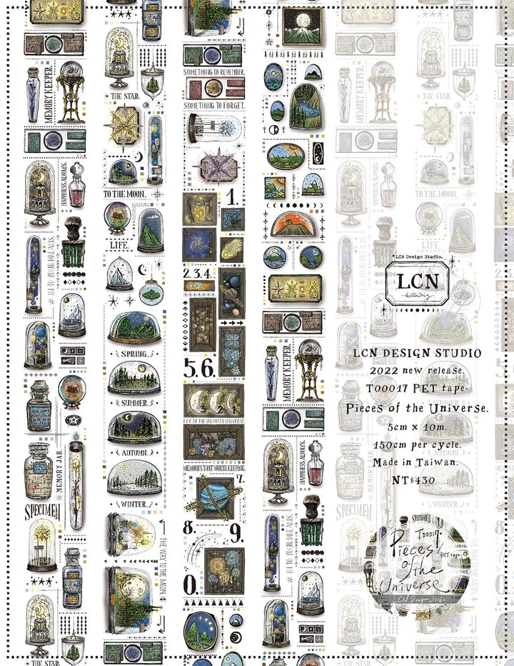 LCN Pieces of the Universe UV Printing Matte PET Tape