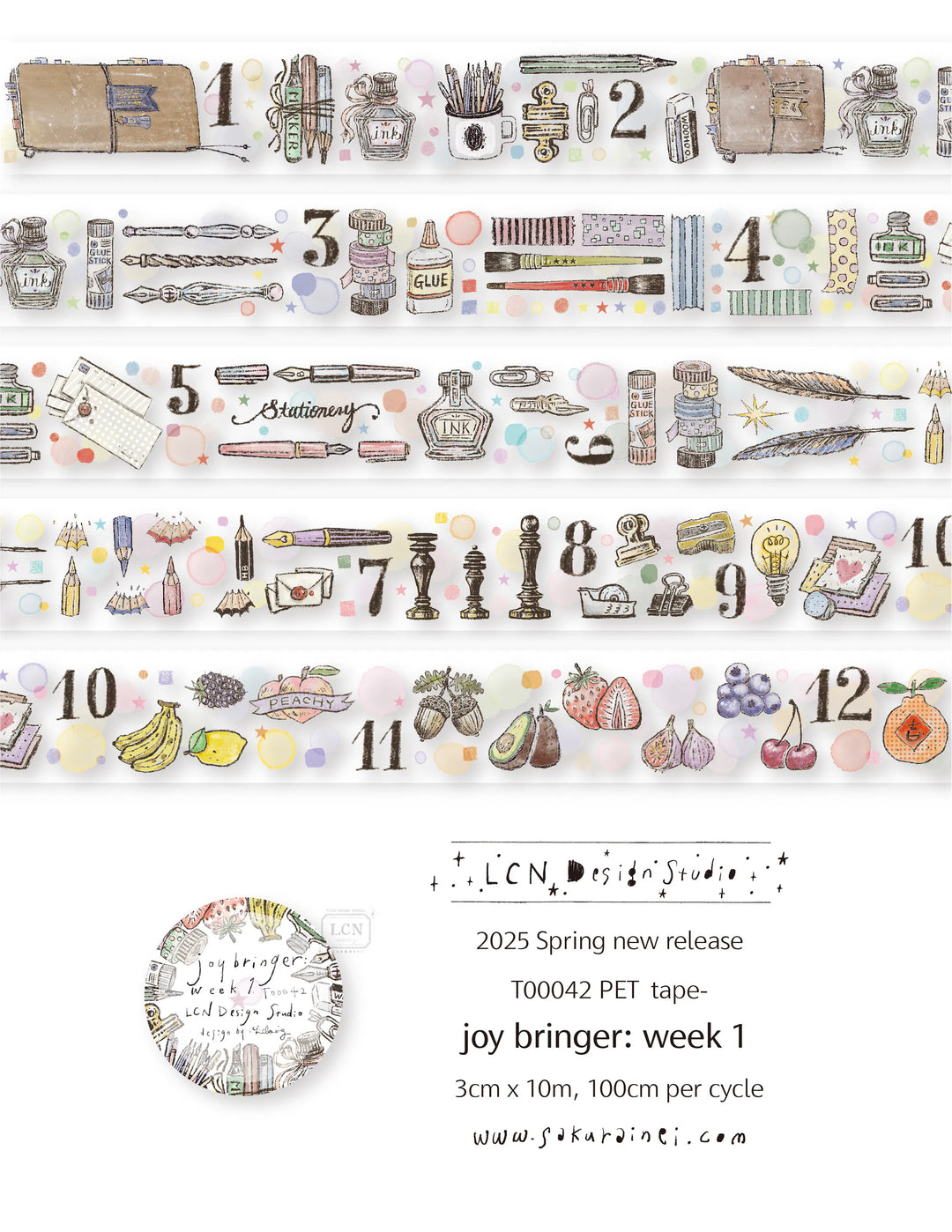 LCN Joy Bringer Washi Tape
