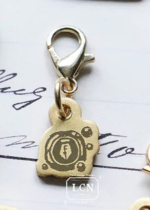 Mini Wax Seal Brass Charm