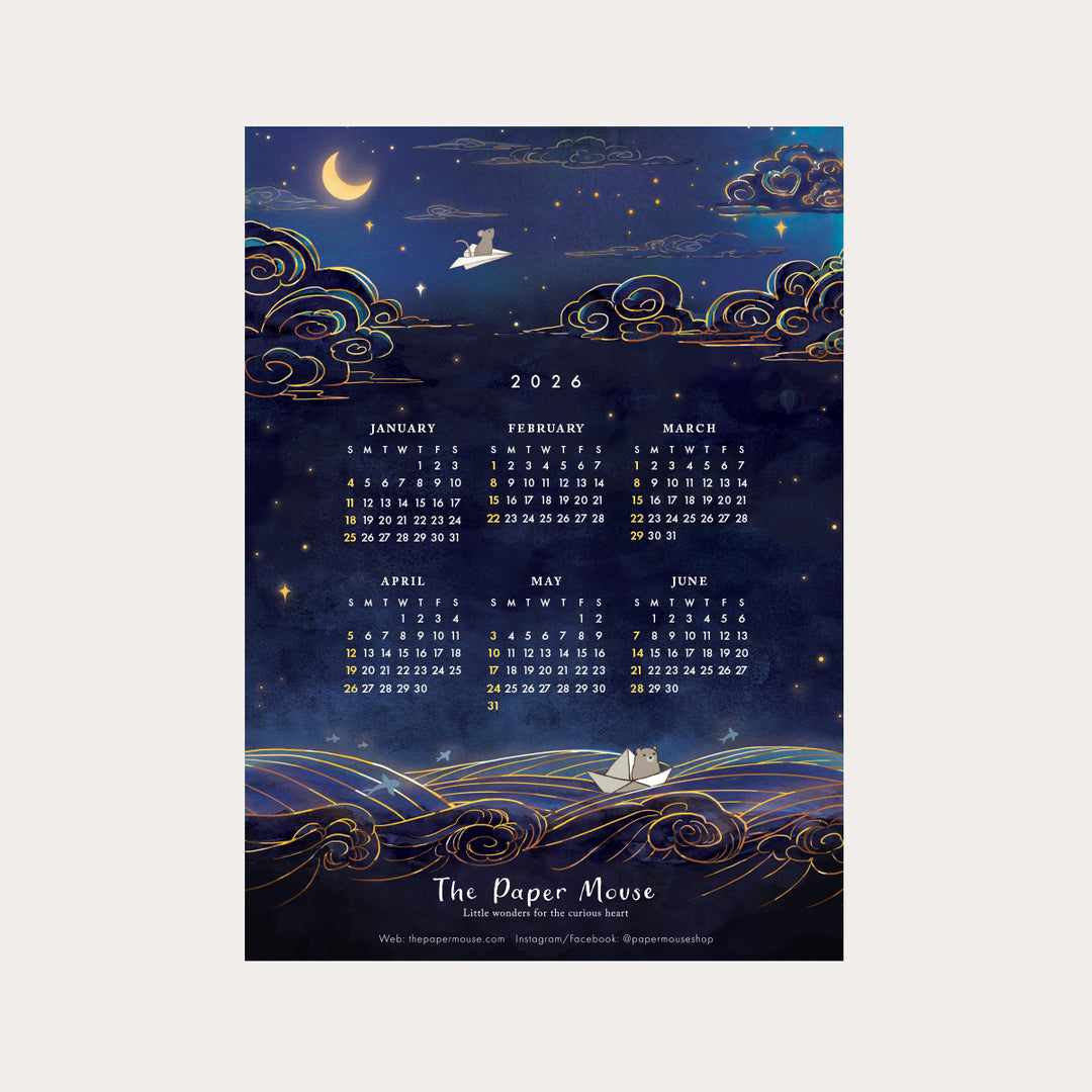 2026 Calendar Card