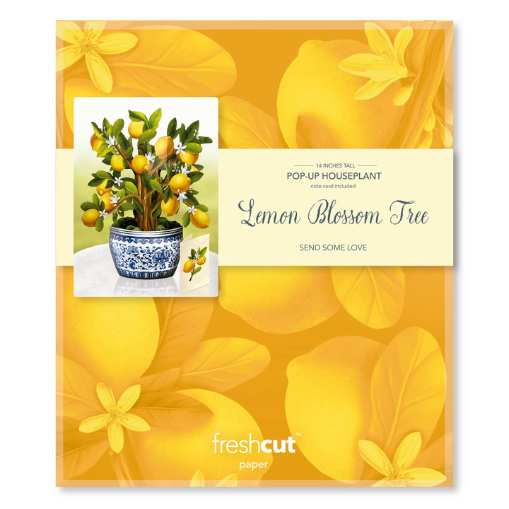 Lemon Blossom Tree Large Pop-Up Card