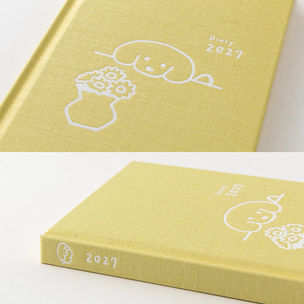 Midori 2027 Weekly Diary Book | Yellow Dog