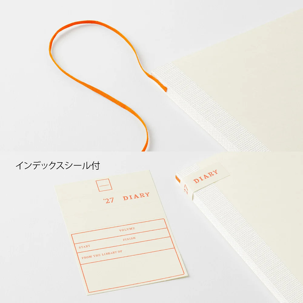 Midori 2027 MD Notebook Diary Planner Thin | A5 Grid