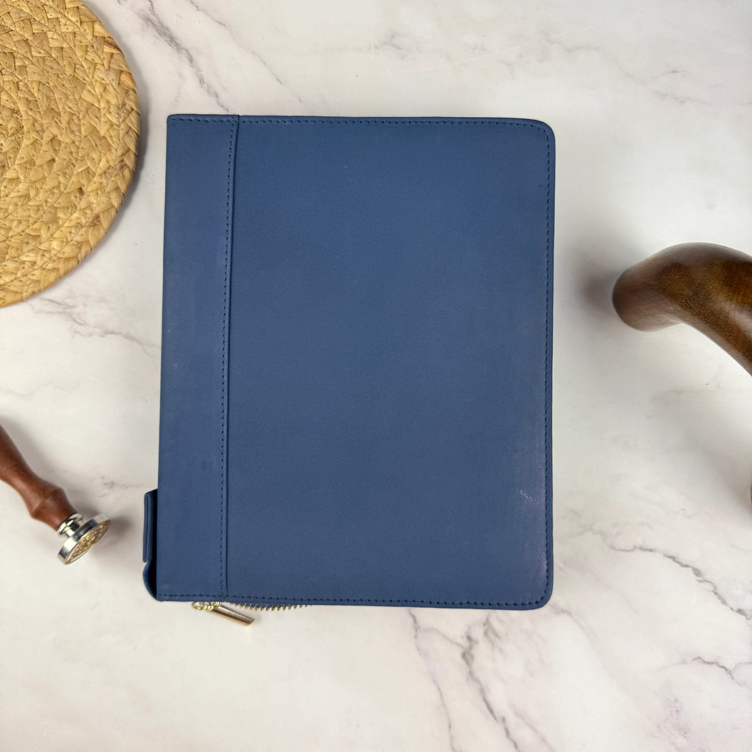 Leather Zipper 24 Pen Case