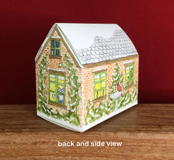 Cat's Cottage Christmas Tree Ornament