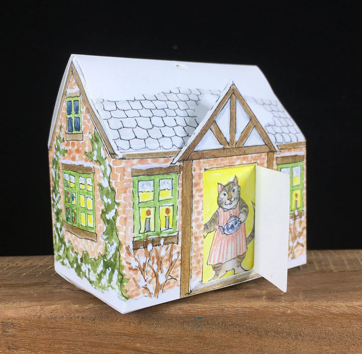 Cat's Cottage Christmas Tree Ornament