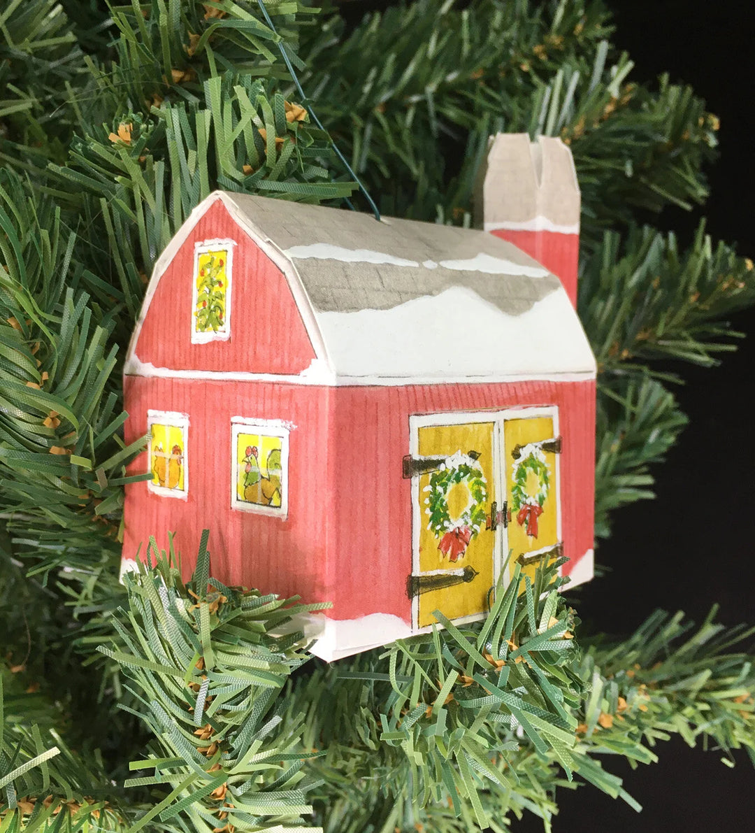 Farm Barn Christmas Tree Ornament