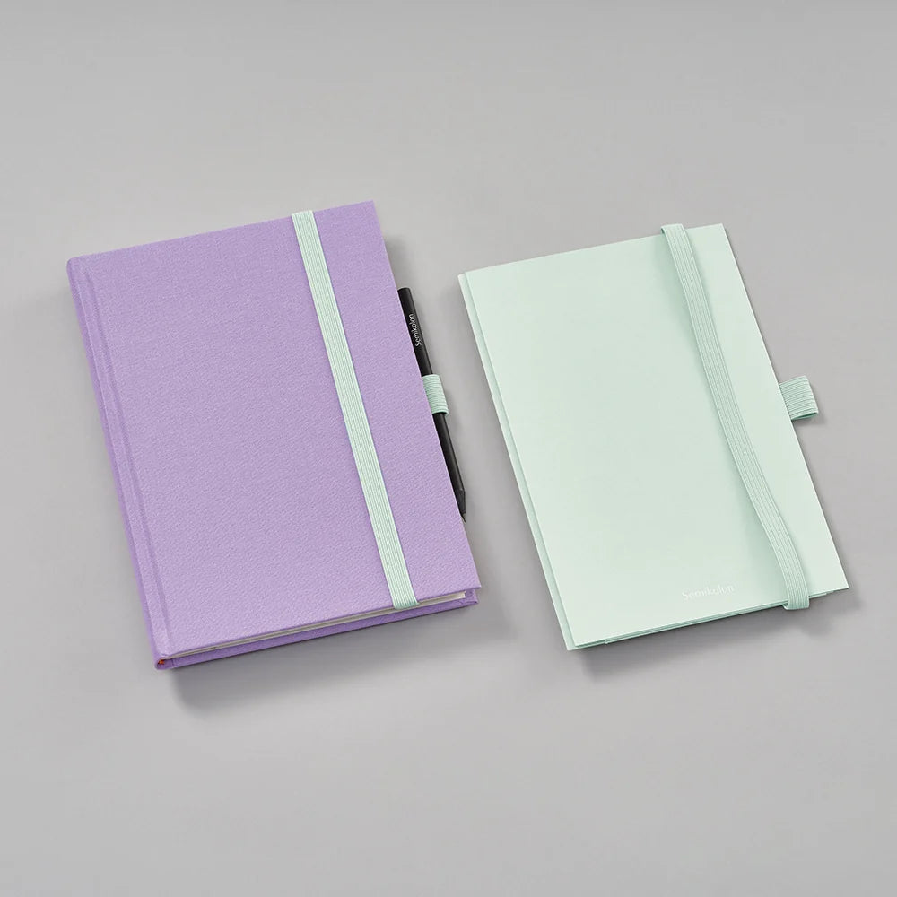 Semikolon Patch Pocket for A5 Notebook | Moss
