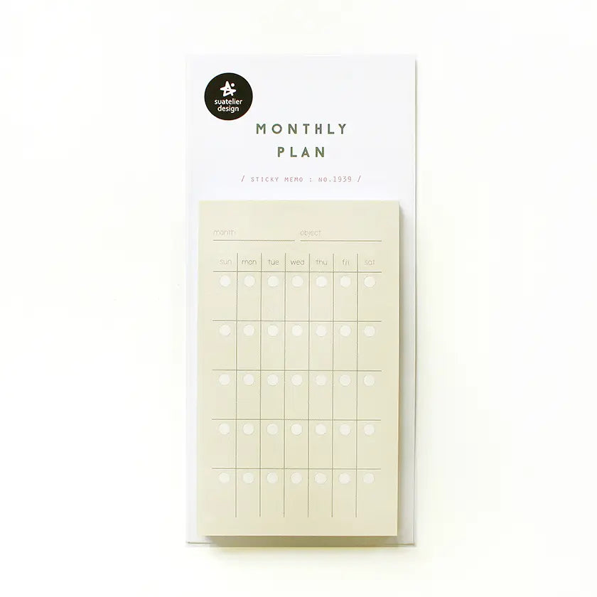 Simply Tracker Monthly Plan Sticky Note