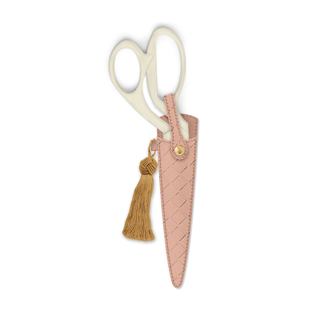 Ivory and Gold Heirloom Scissors | Petunia Pink Case