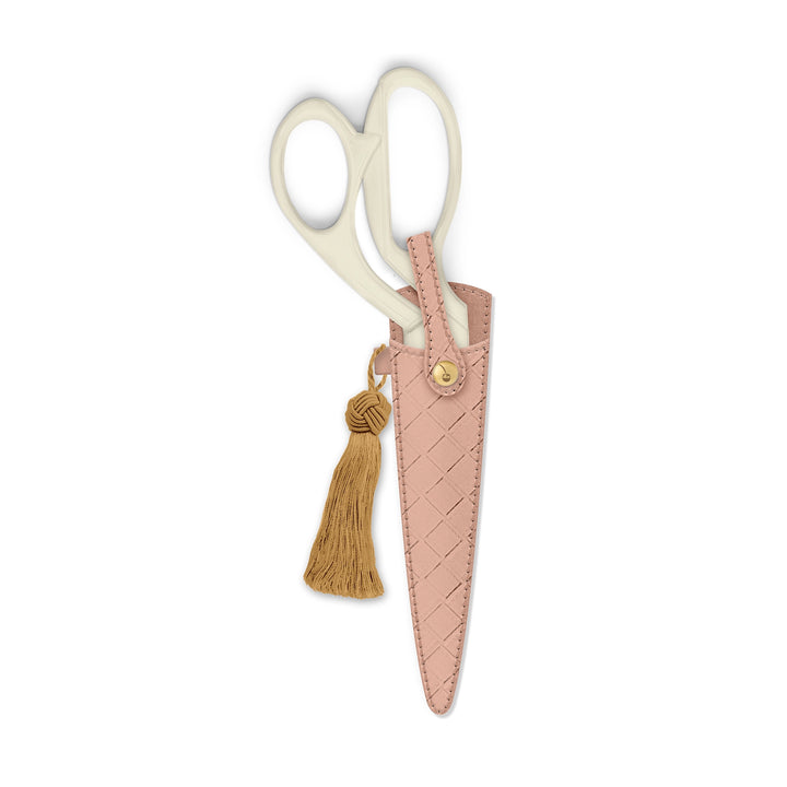 Ivory and Gold Heirloom Scissors | Petunia Pink Case
