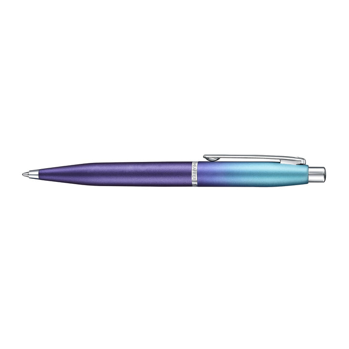 Sheaffer VFM 9430 Pearlised Gradient Ballpoint Pen | Blue and Purple with Chrome-Plated Trim