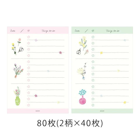 Dried Flower To-Do Memo Pad