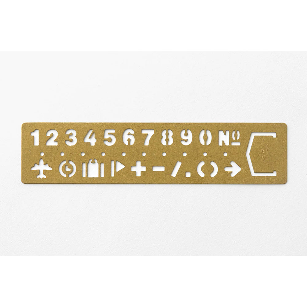 TRC BRASS TEMPLATE BOOKMARK | Number