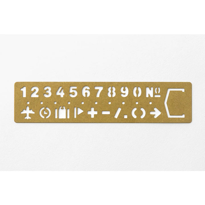 TRC BRASS TEMPLATE BOOKMARK | Number