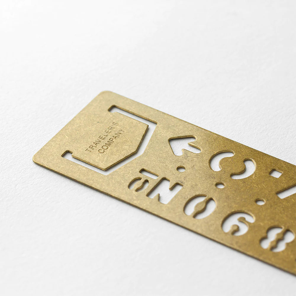 TRC BRASS TEMPLATE BOOKMARK | Number