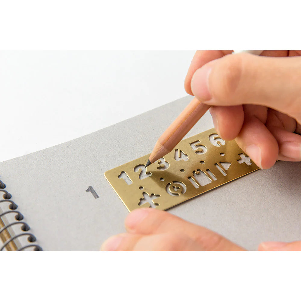 TRC BRASS TEMPLATE BOOKMARK | Number
