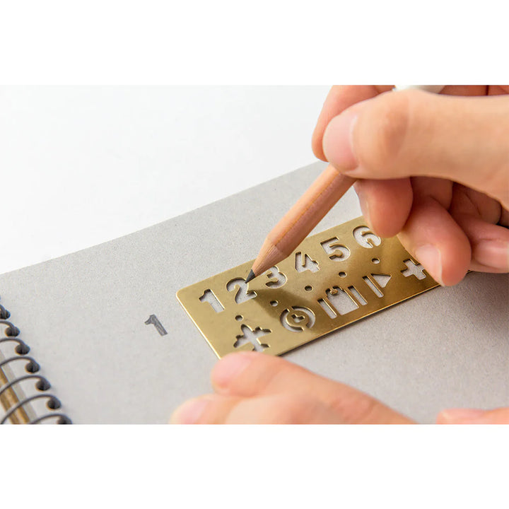 TRC BRASS TEMPLATE BOOKMARK | Number