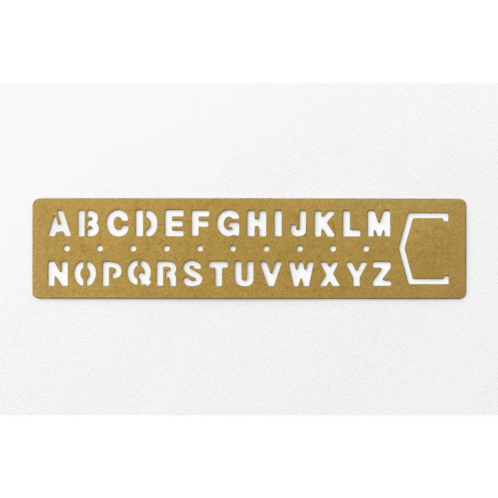 TRC BRASS TEMPLATE BOOKMARK | Alphabet