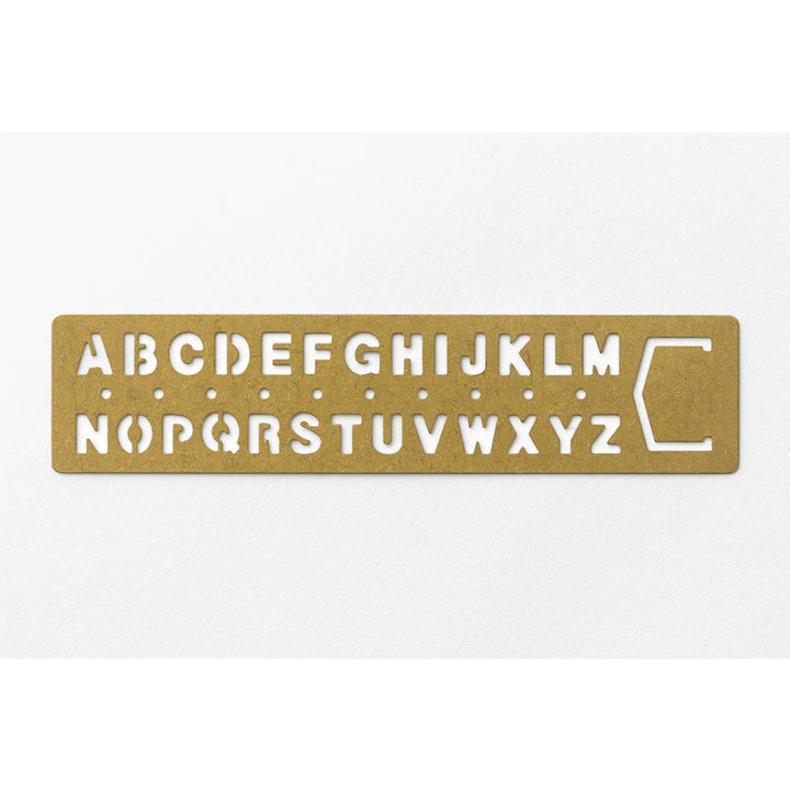 TRC BRASS TEMPLATE BOOKMARK | Alphabet
