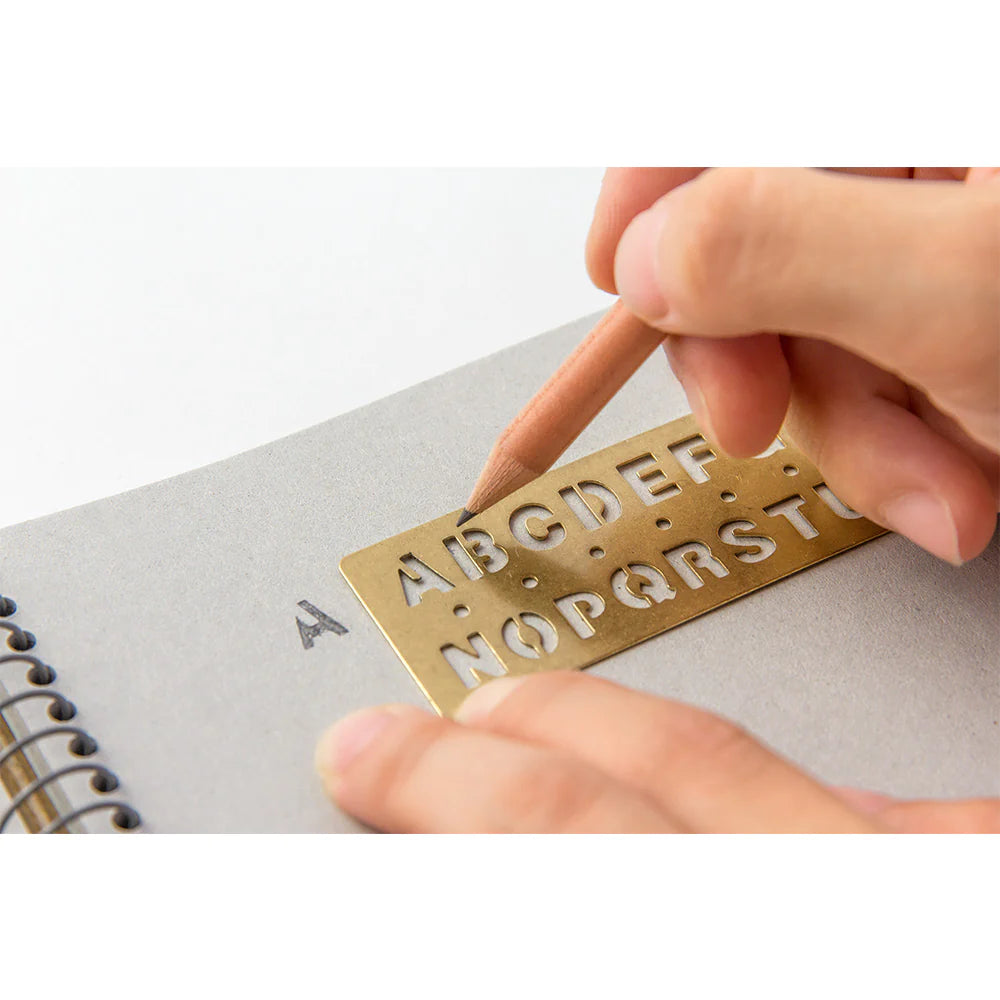 TRC BRASS TEMPLATE BOOKMARK | Alphabet