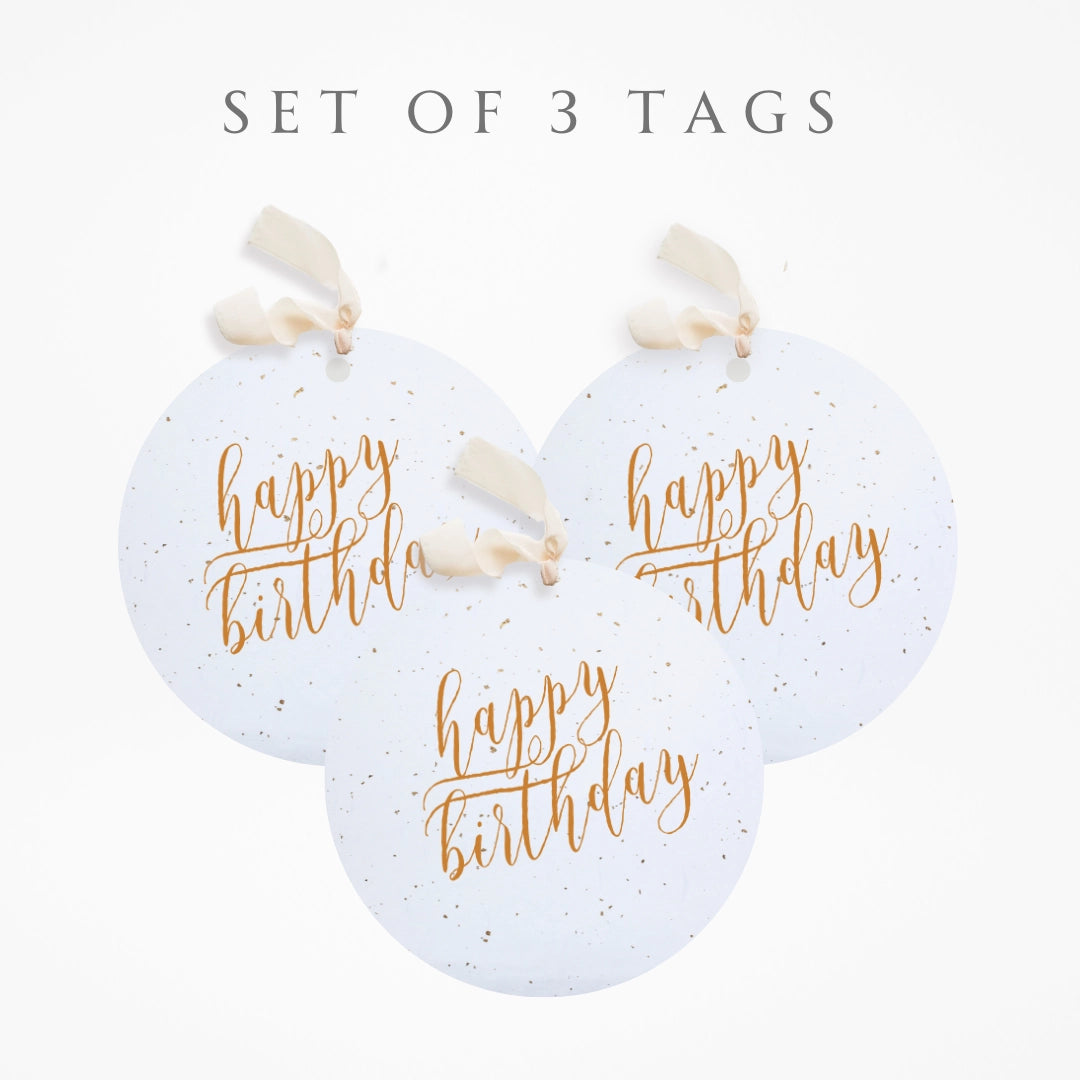Happy Birthday Plantable Seed Gift Tags | Set of 3