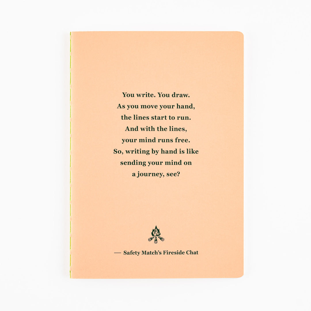 Fireside Chat Lined Notebook
