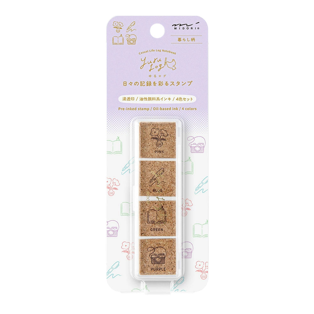 Yuru Log Pre-Inked Paintable Stamp | Daily Life