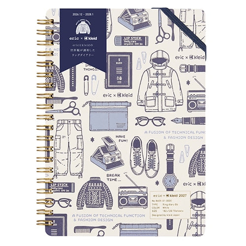 2027 Kleid x Eric B6 Ring Diary | White | Special Edition