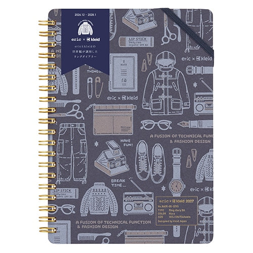 2027 Kleid x Eric B6 Ring Diary | Gray | Special Edition