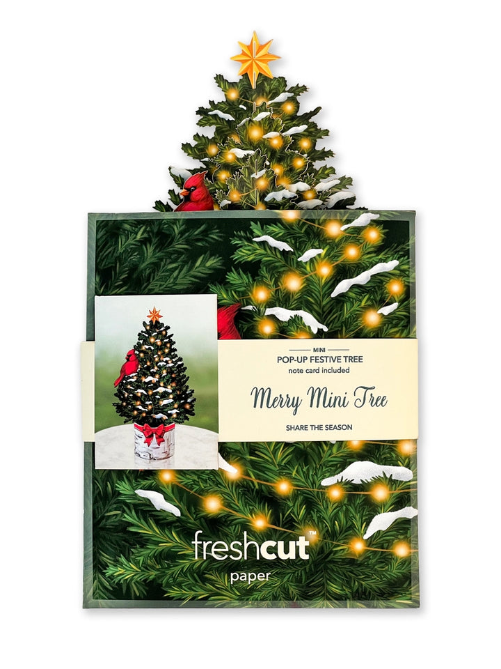 Merry Christmas Tree Mini Pop-Up Card