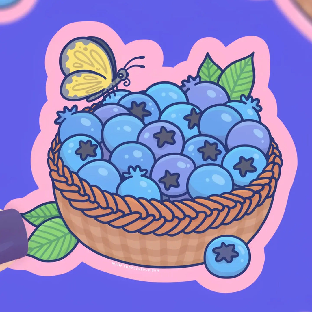 Blueberry Basket | Vinyl Sticker